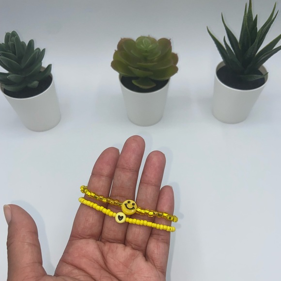 Handmade Trendy Y2K Inspired Glass Seed Bead Bracelet Set - Picture 2 of 7